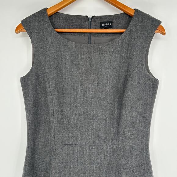 HOBBS LONDON Wool Dress Womens 6 Corpcore Office Professional Business Event - Picture 2 of 6